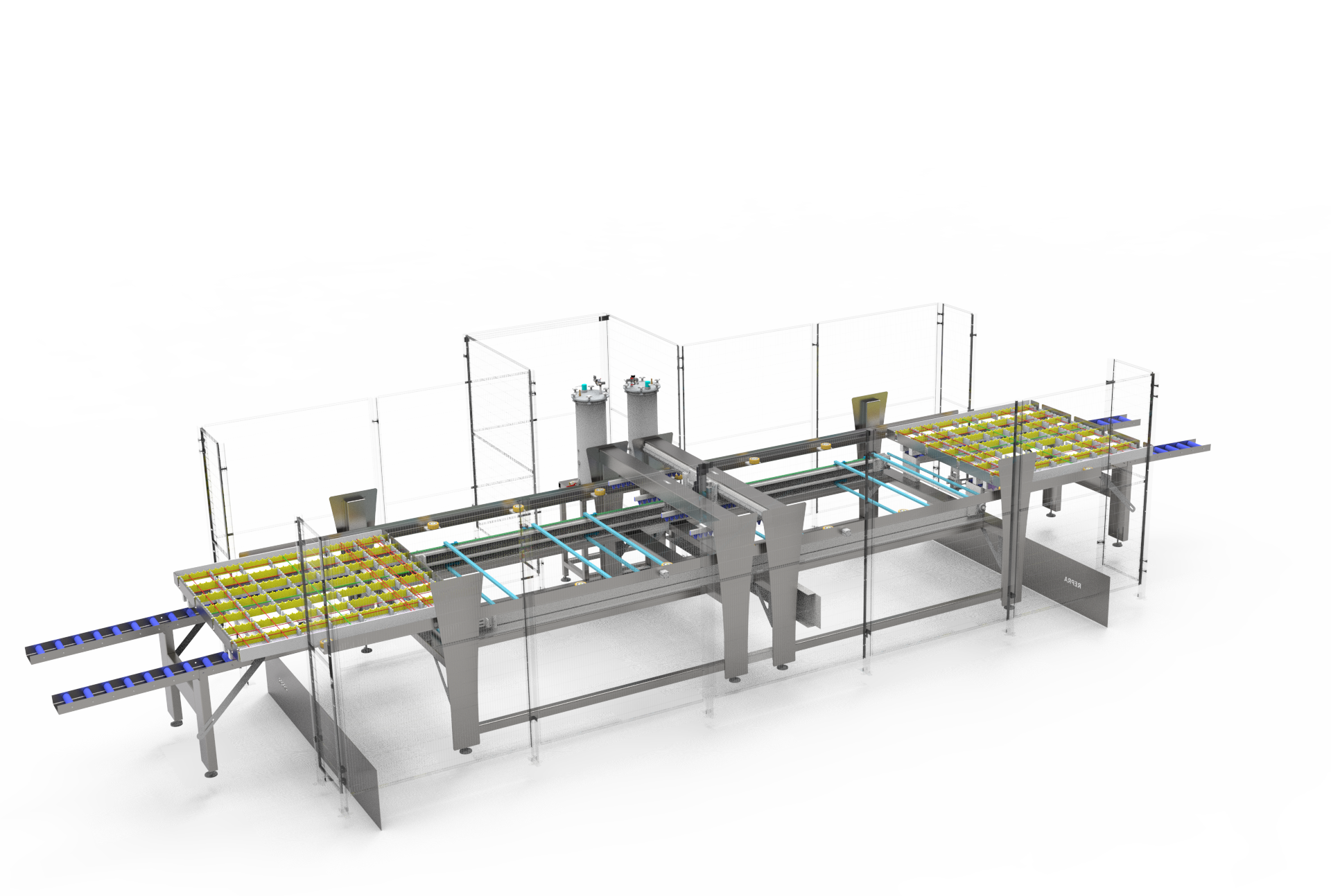 Lijmmachine kettingbaan