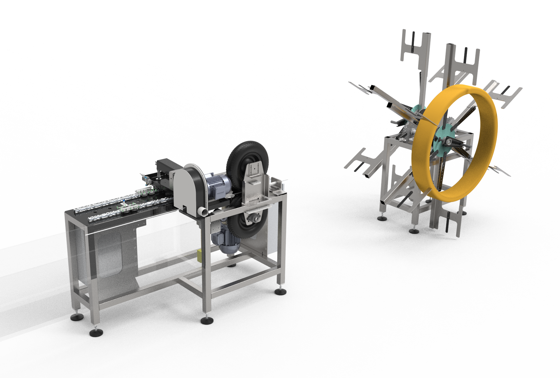 glasvezel decoiler deze helpt met het ontrollen van de glasvezel rollen